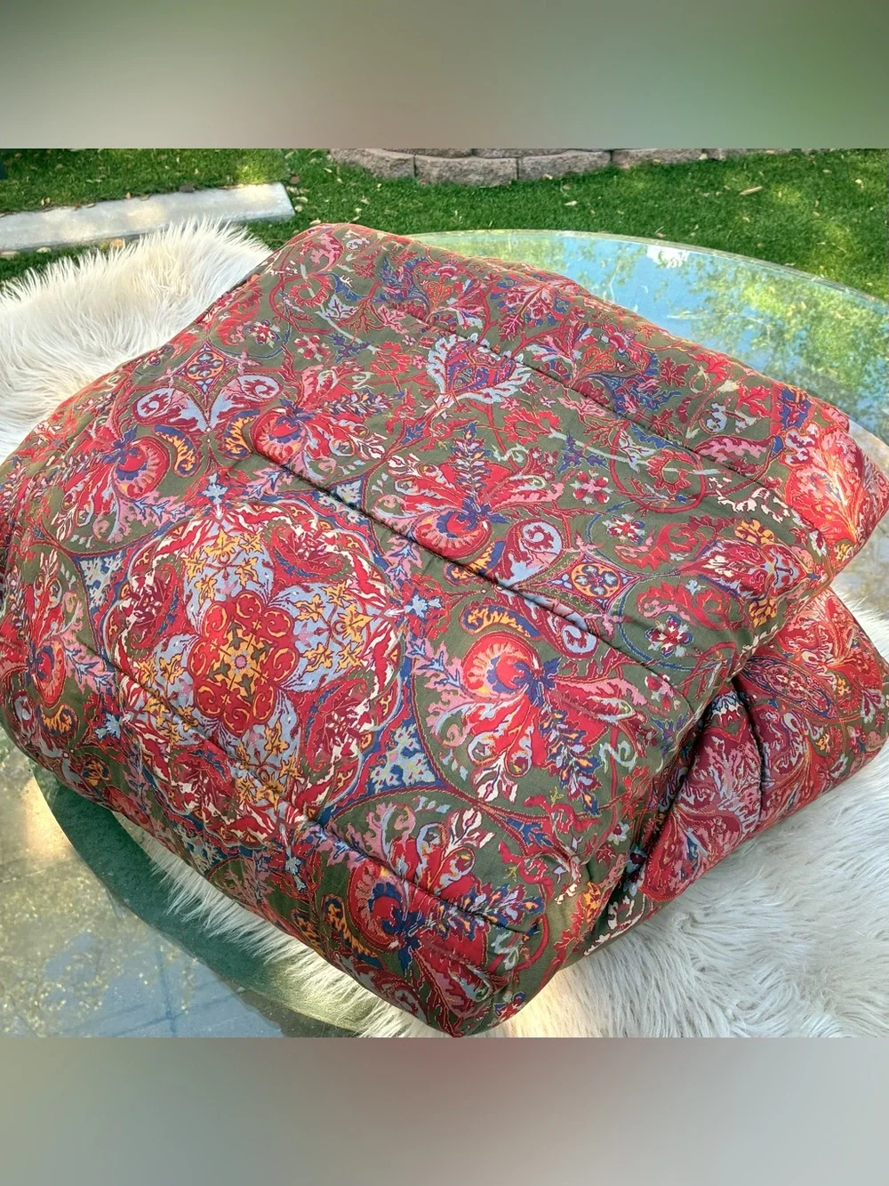 Ralph Lauren Vintage Bedspread Galahad Comforter Queen or Full Sateen